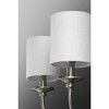 Progress Lighting Bonita 2-Light Wall Sconce, Brushed Nickel, Summer Linen Shade - 4 of 4