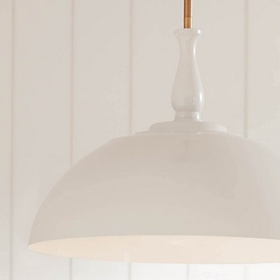 Fira Anvil Iron and Beech 18'' Single Pendant Light