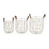 Set of 3 Metal Storage Baskets - Olivia & May: Silver Round Wire Baskets, Luxury Decor, Universal Placement - image 2 of 4