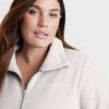 Women's Fleece Half Zip Pullover Sweatshirt - All In Motion™ - 3 of 4
