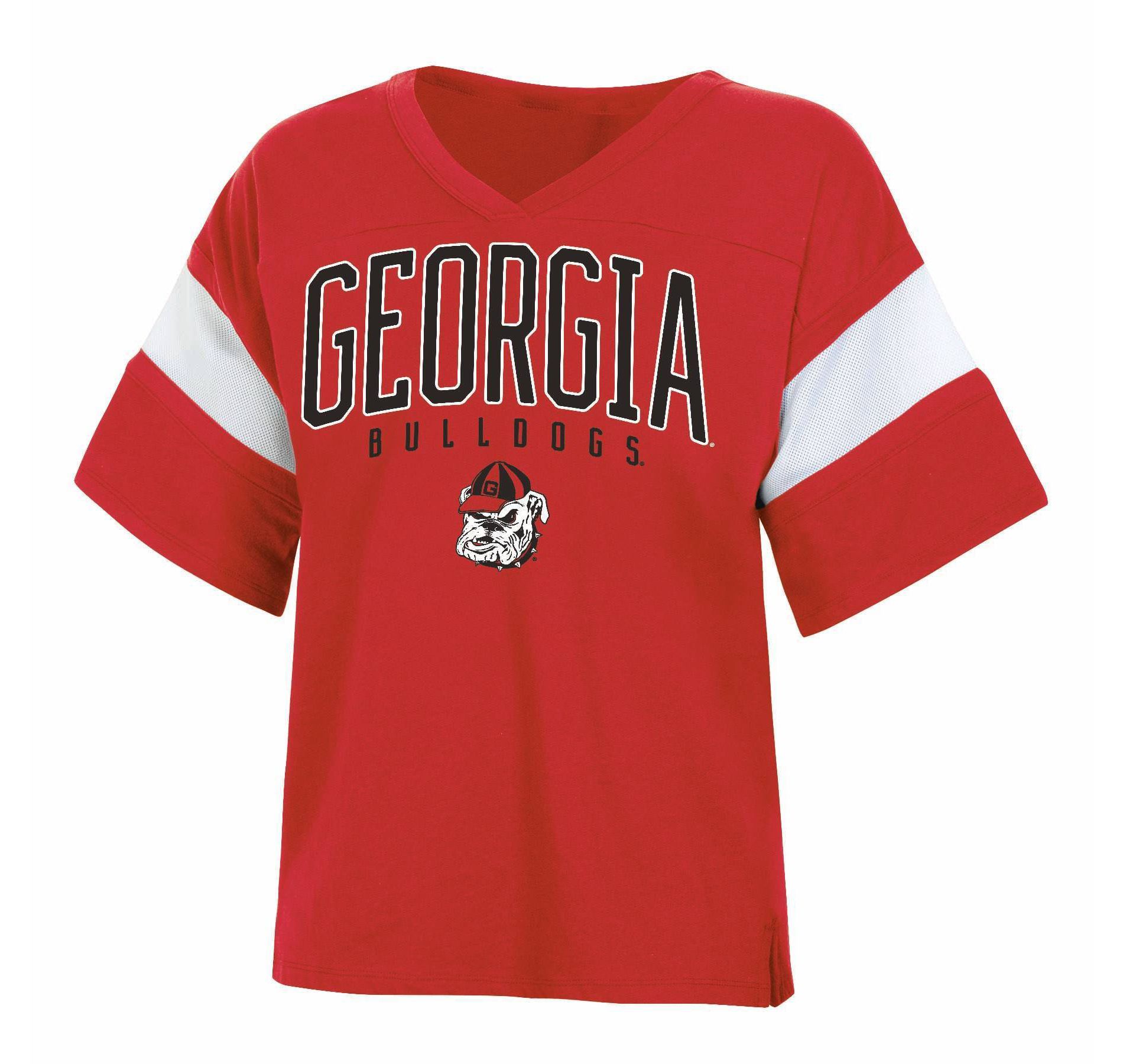 NCAA Georgia Bulldogs Women's Jersey T-Shirt