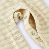 Baby Jacquard Checkered Romper & Hat - Cloud Island™ Tan - 4 of 4