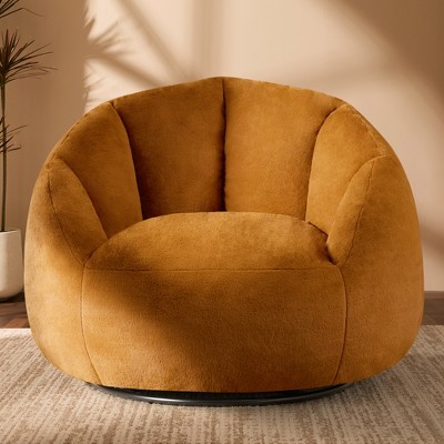 Gericco 47" Giant Bean Bag Chair for Adults - Comfy Plush Shell Soft Accent Chair, Oversized Cozy Lounge Floor Sofa Reading Chair