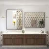 Apmir 32 in. W x 44 in. H Rectangular Aluminum Alloy Framed and Tempered Glass Wall Mirror in Matte Black - 3 of 4