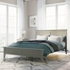 Gulches Modern Gray Solid Wood King Platform Bed - 4 of 4