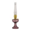 Aladdin Amethyst Lincoln Drape Table Oil Lamp with Rose Shade and Brass Trim, Classic Vintage Design and Bright Illumination - 3 of 3