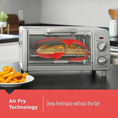 Stainless Steel 4-Slice Digital Air Fry Toaster Oven