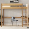 Twin Size Loft Bed with Desk, Boucle Upholstered Headboard and Footboard - 2 of 4