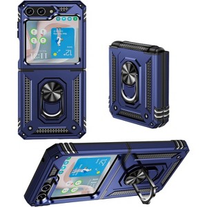 Entronix Case Compatible with Galaxy Z Flip 5 - Dual-Layer Guard Gripstand - 1 of 4