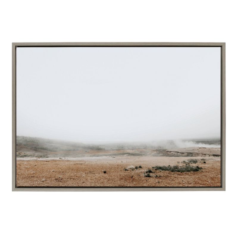 23&#34; x 33&#34; Sylvie Fogged Landscape Framed Wall Canvas by Alicia Abla Gray - Kate &#38; Laurel All Things Decor, 1 of 8