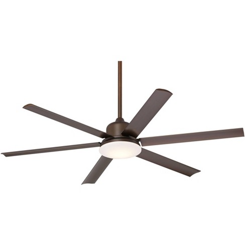 60 Casa Vieja Modern Outdoor Ceiling Fan With Light Led Dimmable Oil Rubbed Bronze Brown Damp Rated For Patio Porch Target