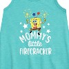 - SpongeBob SquarePants - Mommy's Little Firecracker Graphic Sleeveless Aline Dress - 2 of 4