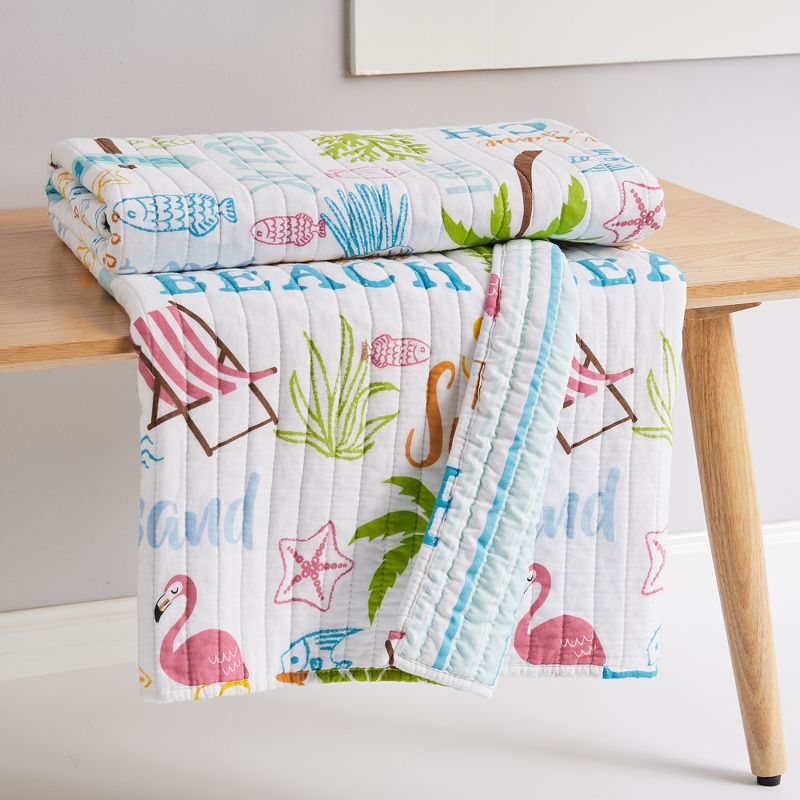 Beach Days Throw - One Quilted Throw - Levtex Home, 2 of 4