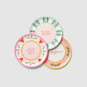 All You Need is Love Large Plates (10 per pack) - 1 of 4