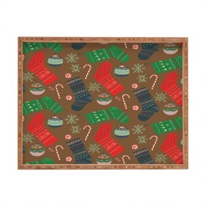 Pimlada Phuapradit Christmas Ornaments Rectangular Tray -Deny Designs - 1 of 2