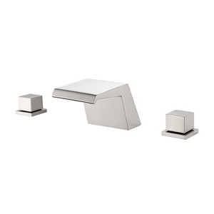 Cobbe Bathroom Sink Faucet 3-Hole Installation 8-Inch Widespread Faucet Double Handle Brushed Nickel - 1 of 4