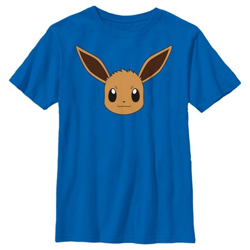 Boy's Pokemon Eevee Face T-shirt - Royal Blue - X Small : Target