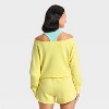 Women's French Terry Off-The-Shoulder Sweatshirt - JoyLab™ - 2 of 3