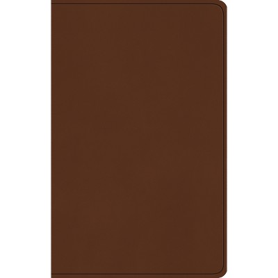 ESV Large Print Value Thinline Bible (Trutone, Camel) - (Leather Bound)