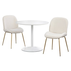 3pc Shaun Modern Dining Set - Lifestorey - 1 of 4
