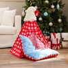ZEZE Christmas Pet Tent House-Red - 4 of 4
