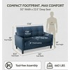 50" Loveseat Sofa, Small Couch for Small Spaces Bedroom, Comfy Mini Love Seat with Deep Seat, Tool-Free Assembly - 2 of 4