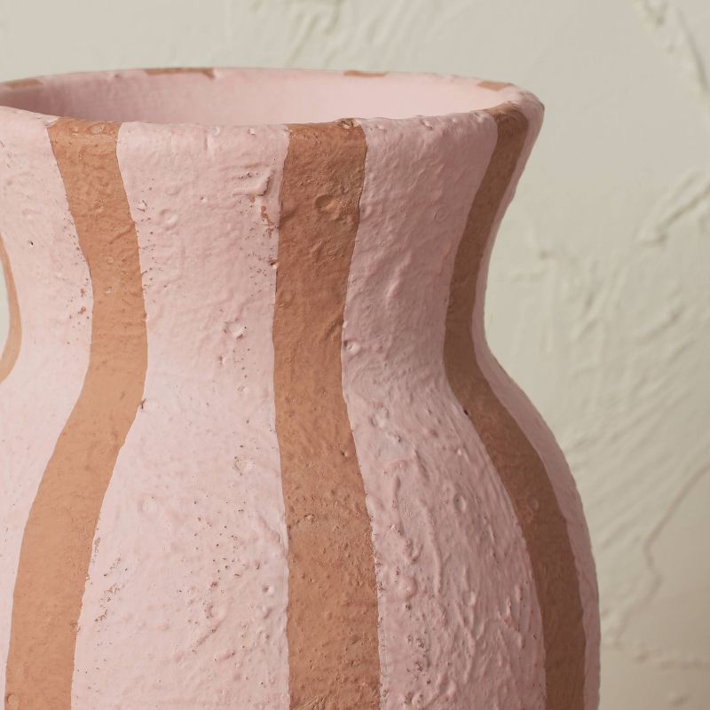 9.25&#34; x 6.75&#34; Striped Terracotta Vase Pink - Opalhouse&#8482; designed with Jungalow&#8482;, 4 of 7