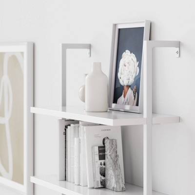 Theo Ladder Bookcase - Matte White - Thumbnail 3