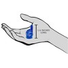 Blue Foam Finger for WWE & AEW Wrestling Action Figures - 2 of 3