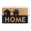RugSmith Black Machine Tufted Home Silhouette Doormat - 2 of 4