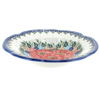 Blue Rose Polish Pottery Amelie Soup/Salad Bowl