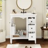 TIRAMISUBEST 30 Inch Bathroom Vanity with Ceramic Sink, Black Bathroom with 3 Drawers - 4 of 4