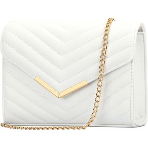 Women Formal Vegan Leather Evening Envelope Clutch Purses and Handbags - 1 of 4