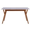 Ashton Rectangular Dining Table: Non-Extension, Trapezoid Base, Modern Style - Teamson Home - 2 of 4