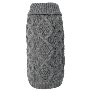 The Worthy Dog Chunky Knit Turtleneck Pullover Sweater - 1 of 3