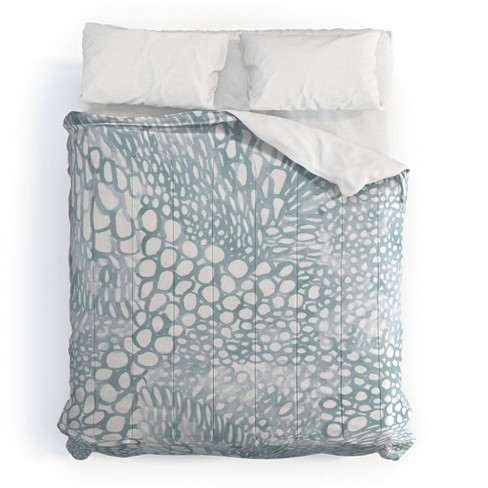 Blue Dash and Ash Cove Comforter Set - Deny Designs - image 1 of 4