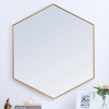 Elegant Lighting Metal frame hexagon mirror 41 inch in Brass - 2 of 4