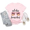 Simply Sage Market Aloha Beaches Sunglasses Short Sleeve Tee - 3 of 4