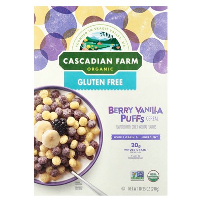 Cascadian Farm Organic Berry Vanilla Puffs Cereal, 10.25 oz (290 g)