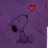 Men's - Peanuts - Snoopy with Red Heart Short Sleeve Graphic T-Shirt - 2 of 4