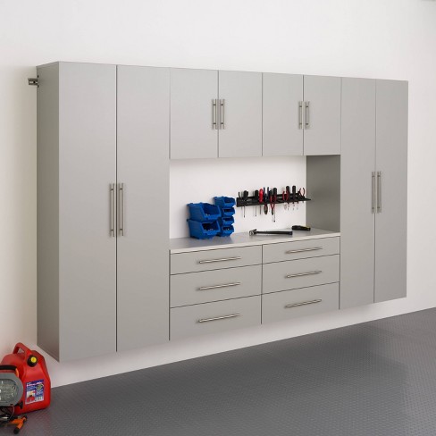 Prepac HangUps 30 Large Storage Cabinet, Light Grey