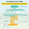 Acekool 8x13FT Walk-In Greenhouse - Galvanized Steel Frame with 6 Windows & PE Cover - 4 of 4