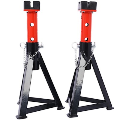 1 Pair 6600 Lbs Capacity Low Profile Lifting Stand with 10 Type Adjustable Heights Auto Repair Shop Axle Lift Stands, Steel Jack Auto Stands