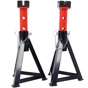 1 Pair 6600 Lbs Capacity Low Profile Lifting Stand with 10 Type Adjustable Heights Auto Repair Shop Axle Lift Stands, Steel Jack Auto Stands - 1 of 4