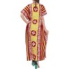 HAPPY BAY Women's Summer Holiday Beach Casual Dailywear Loose Caftan Long Boho Sleepwear Loungewear Dashiki House Dress 3X-4X Red, Stripe - 3 of 3