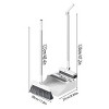 3-in-1 Floor Cleaning Kit with Long Handle, Multifunctional Broom Dustpan and Brush Set for Home Office, Durable Household Cleaning Tools - 2 of 4