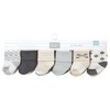Hudson Baby Cotton Rich Baby Terry Socks 24-Pack, Gray Beige Solid - 3 of 3