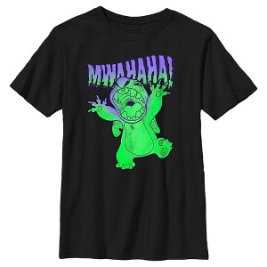 Boy's Lilo & Stitch Mwahaha Halloween Horror T-Shirt - 1 of 4