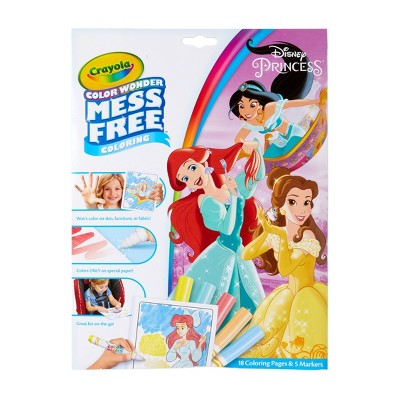 Crayola Color Wonder Disney Princess Coloring Page Set