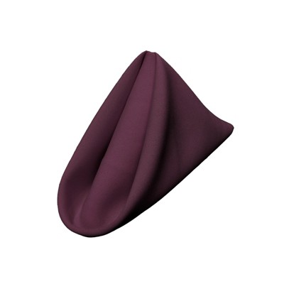 Slickblue Polyester Poplin Napkins 18"x18", Serged Edge, Event or Daily Table Use, 41 Color Options – Set of 4 or 10